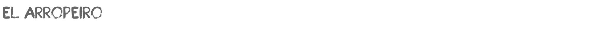 El Arropeiro El Arropeiro.ttf font preview